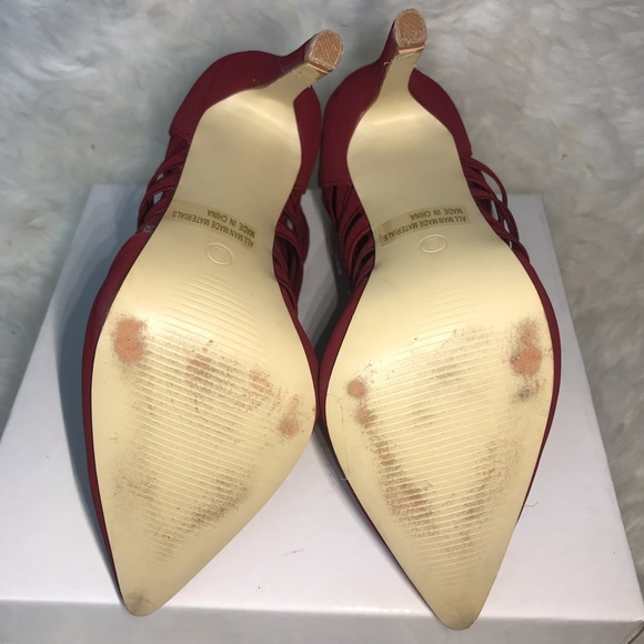 Maroon caged heels - Picture 5 of 5